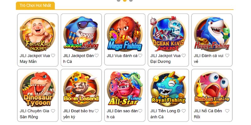 Nhà phát hành game JILI cung cấp nhiều tựa game hấp dẫn